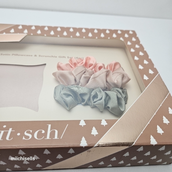 Kitsch satin pillow case and scrunchies gift set - Picture 5 of 5